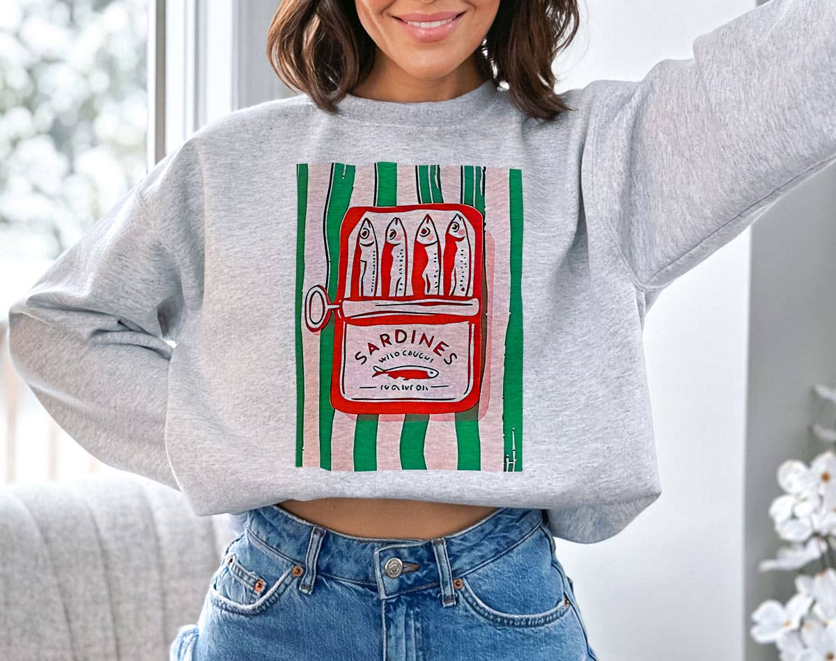 Sardines Tinned Fish - French Sardine-Core Sweatshirt
