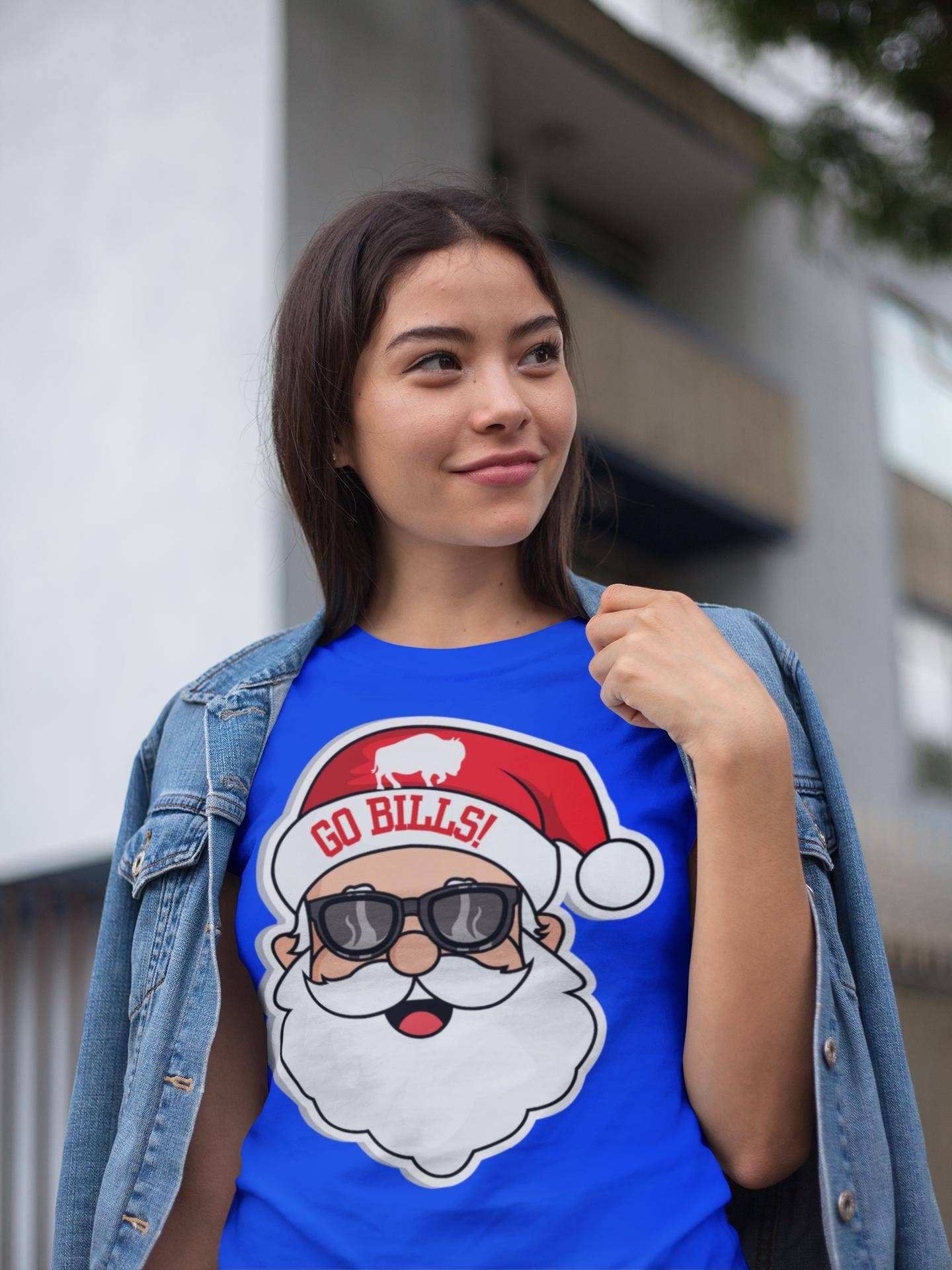 Buffalo Football Christmas Santa Tee  Bills Fan Gift Shirts