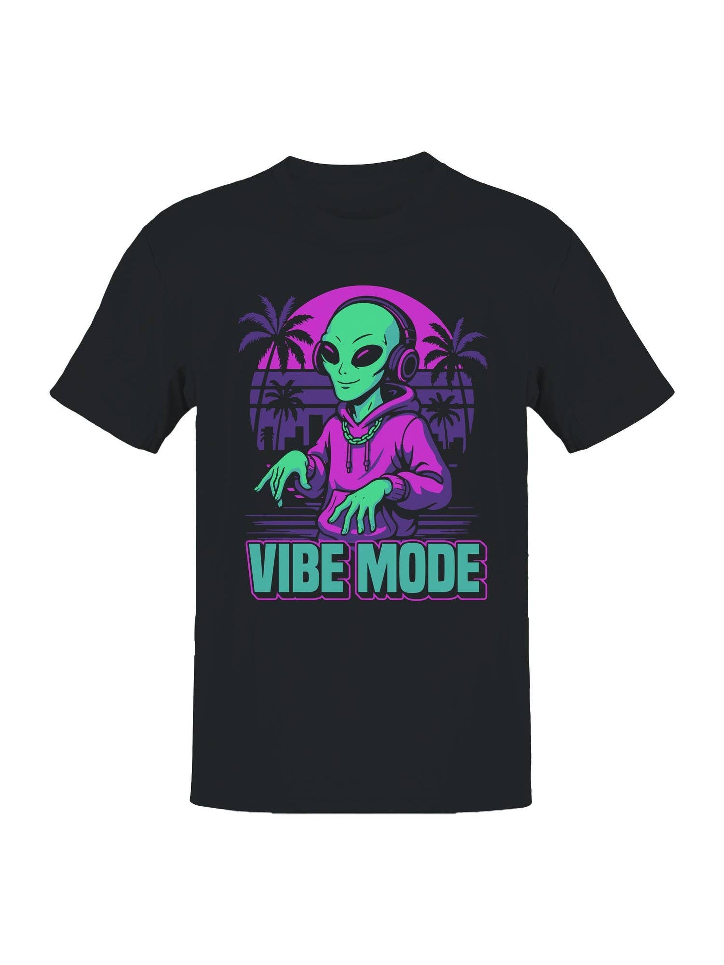 Alien Vibe Mode: Cosmic Groove Men's T-Shirt