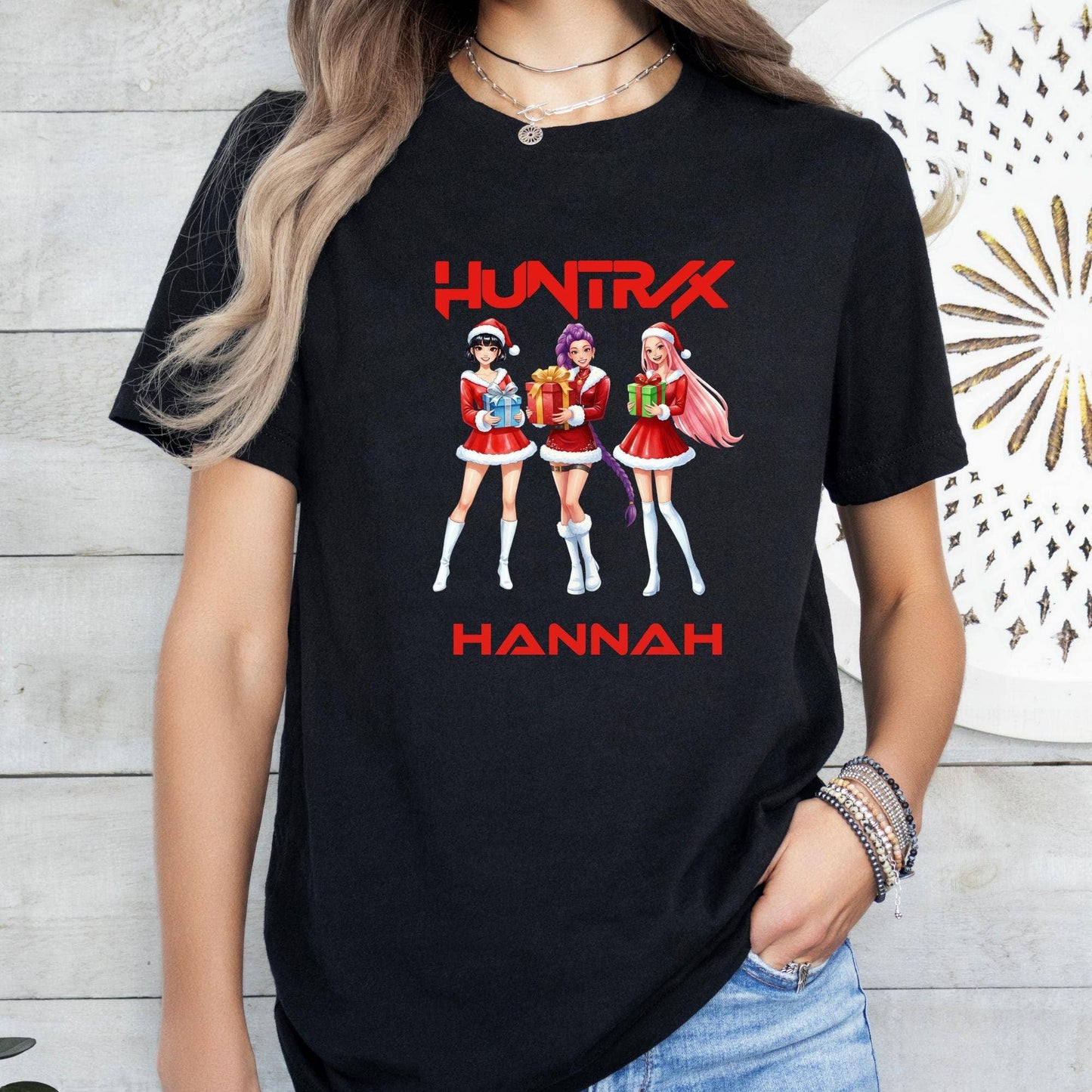 Personalized Huntrix Anime Kpop Christmas Tee