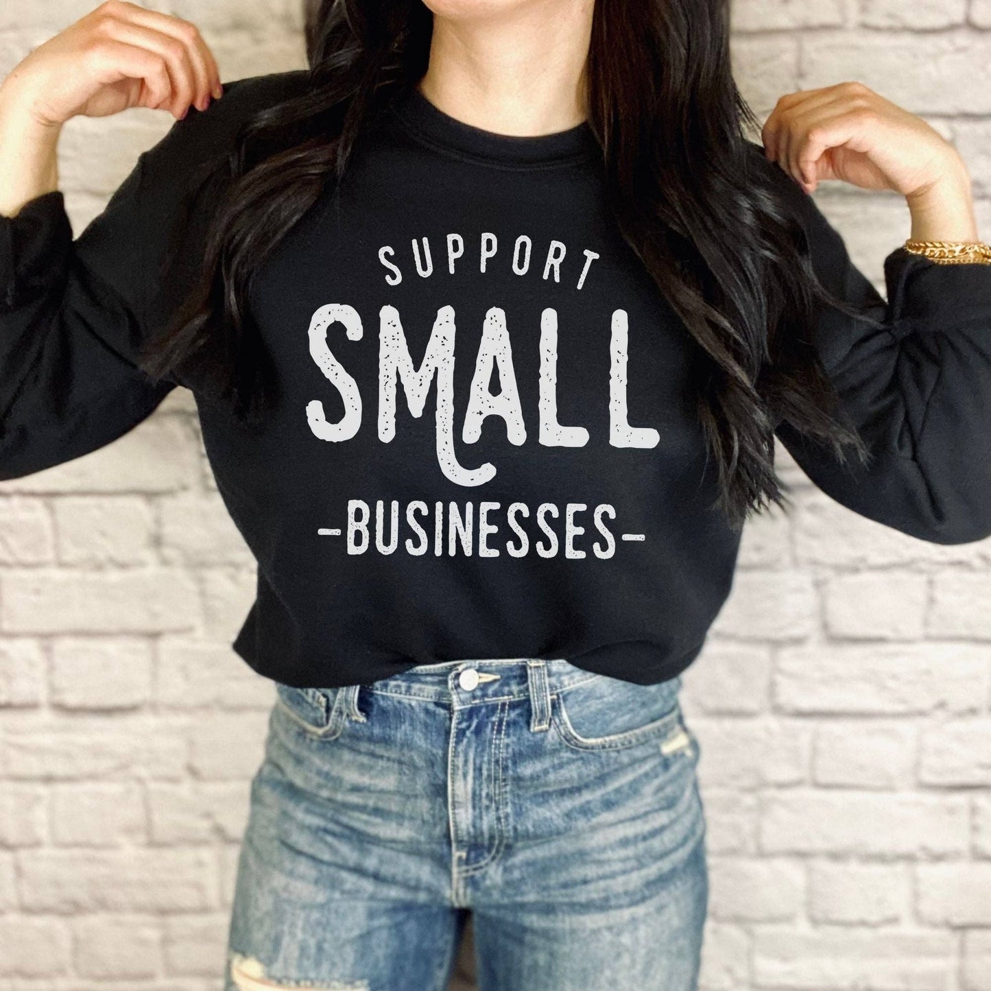 Support Local Crewneck Sweatshirt Hoodie 036