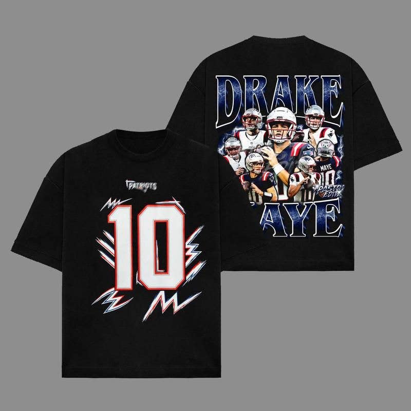 Drake-Maye Patriots Nation Cotton Hoodie Sweatshirt T-Shirt