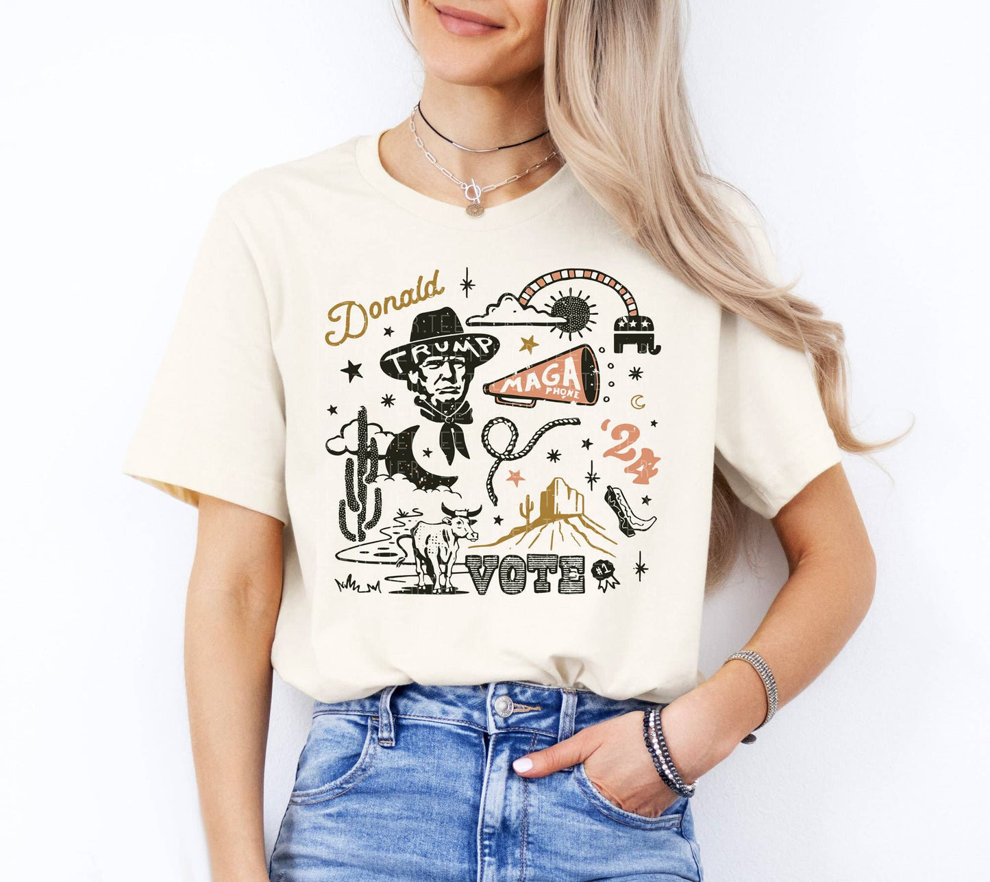 Trump Western Cowboy Shirt Inauguration Maga T-Shirt
