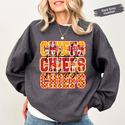 Kansas City Chiefs Football Crewneck Sweatshirt
