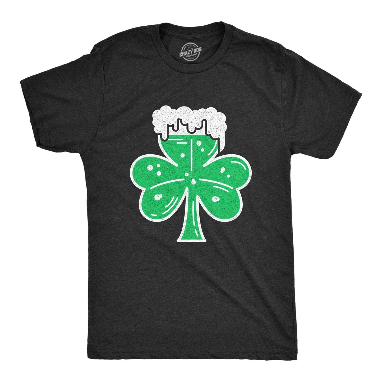 Shamrock Beer Glass Men's Tshirt Saint Patrick's Day Graphic