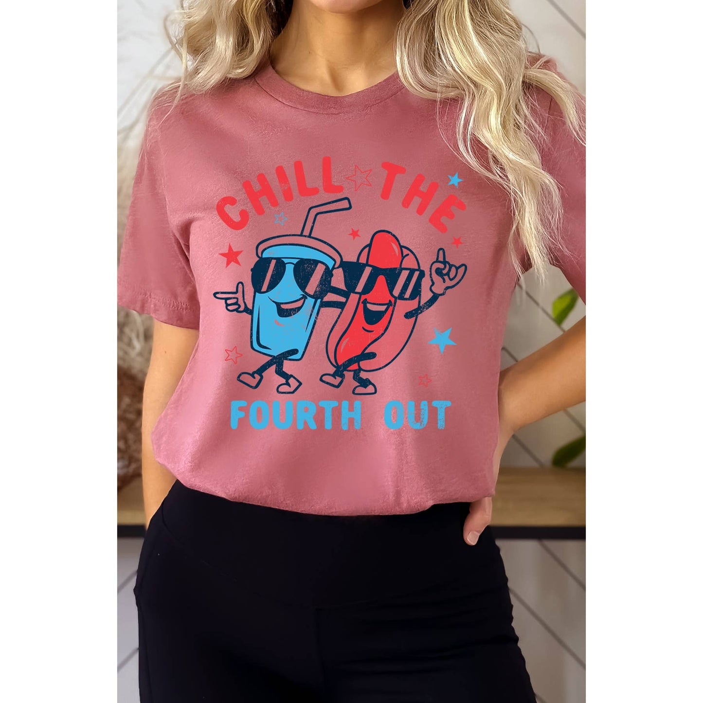 Chill the Fourth Out Short Sleeve T Shirt