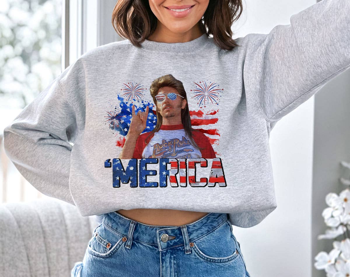 Merica July 4th - Funny Joe Dirt Fourth USA Sweatshirt