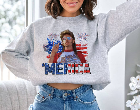 Merica July 4th - Funny Joe Dirt Fourth USA Sweatshirt