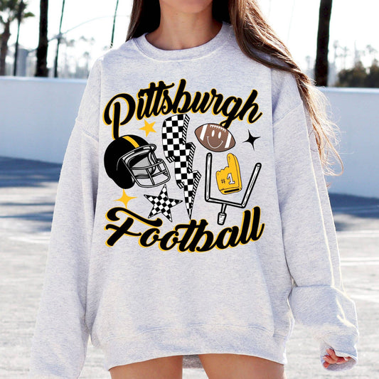 Vintage Pittsburgh Slers Football Sweatshirt - Retro Design