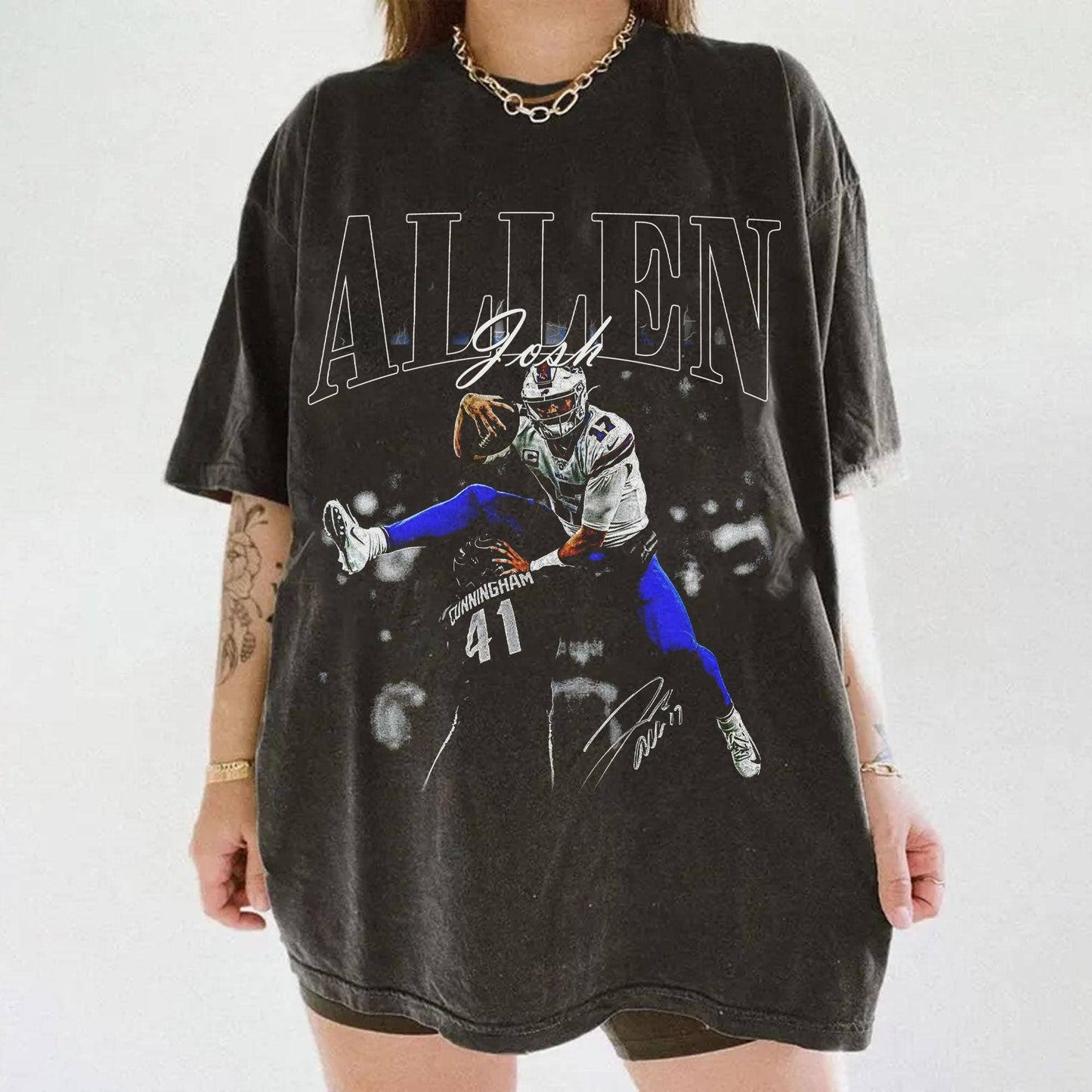 Vintage Buffalo 90S Game Day Tee QB1 Shirt