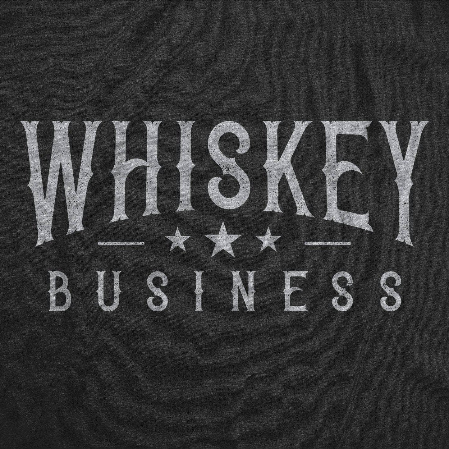 Whiskey Business Men's Tshirt Drinking Graphic Tee Western T