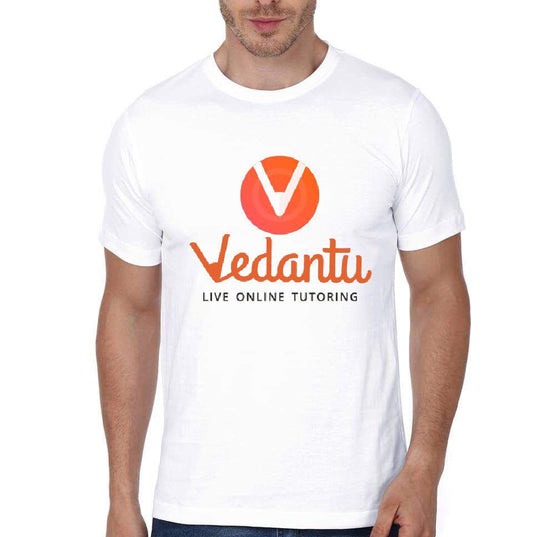 Live Online Tutoring White Half Sleeve T-Shirt