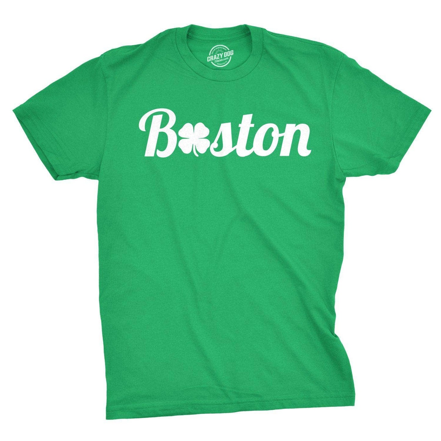 Boston Clover Men's Tshirt Saint Patrick's Day Graphic Tee