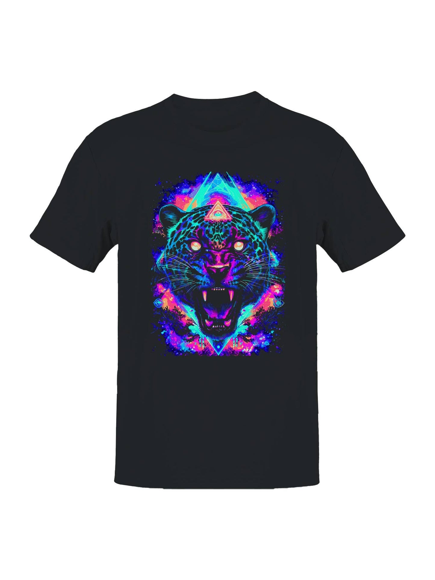 Neon Jaguar Visionary Roar Men's T-Shirt