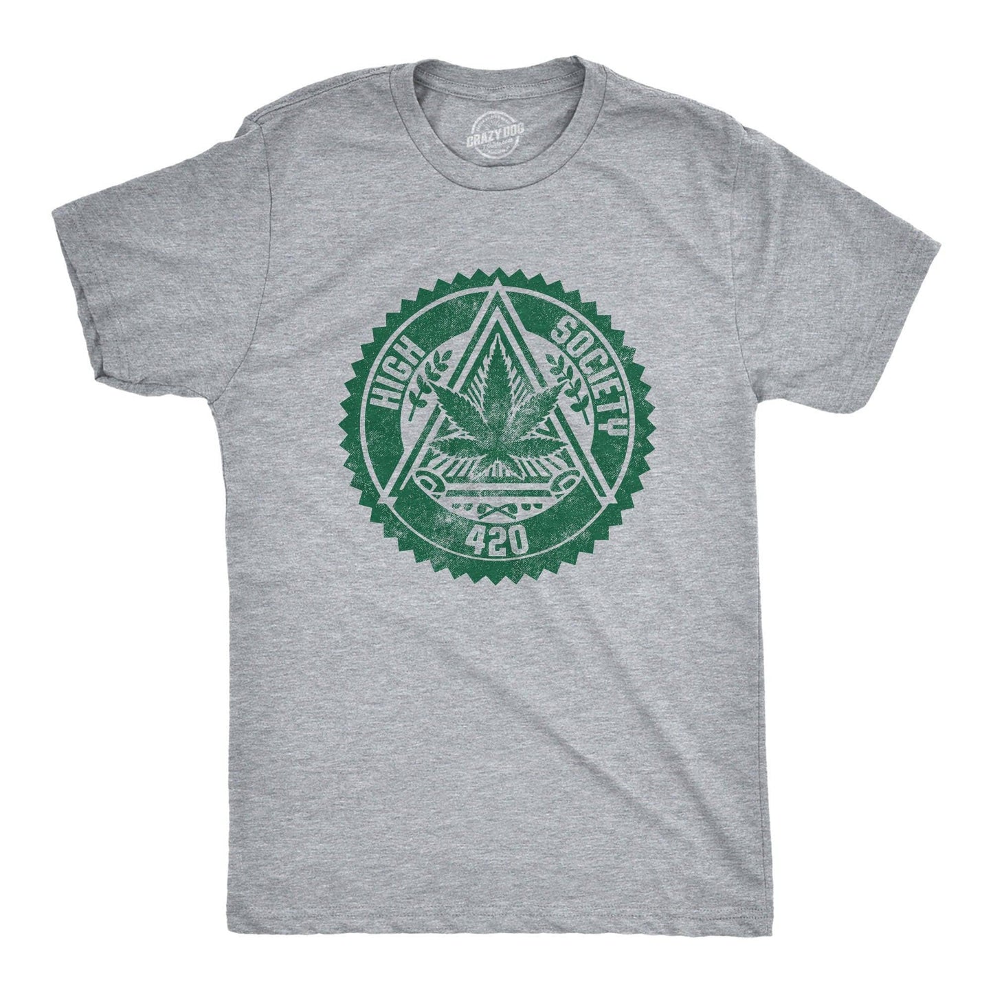High Society Men's Tshirt 420 Graphic Tee Western T
