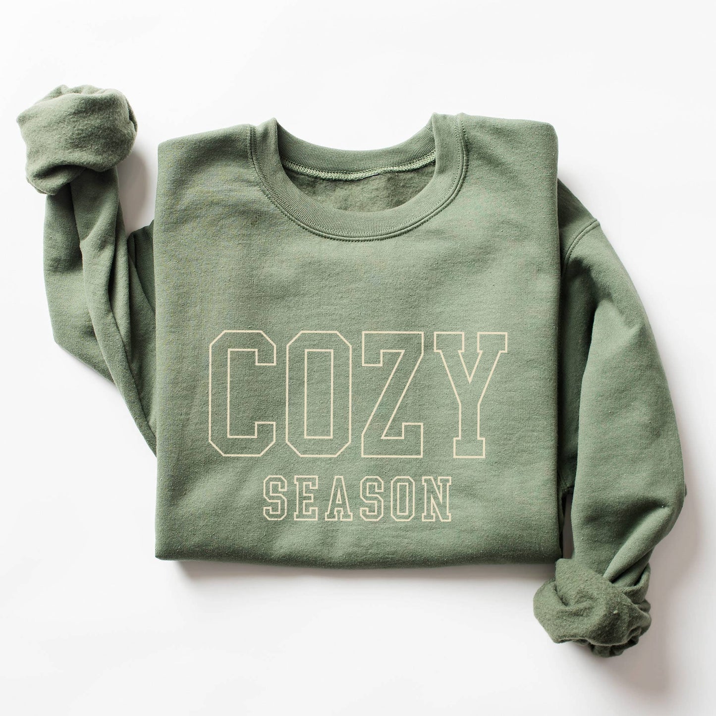 Cozy Season Sweatshirt, Super Soft Fall Crewneck Sweater