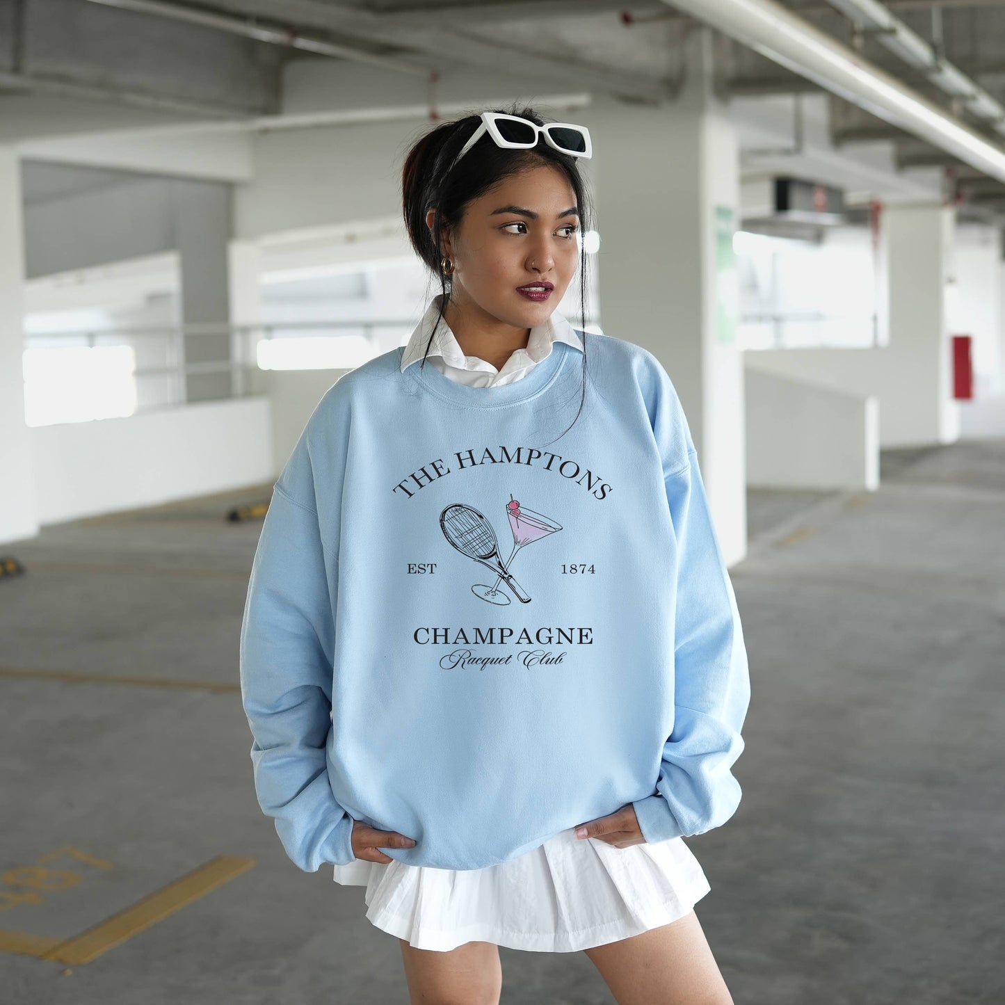 Champagne Club, Tennis, Sweatshirt, Graphic Apparel, Mimosas