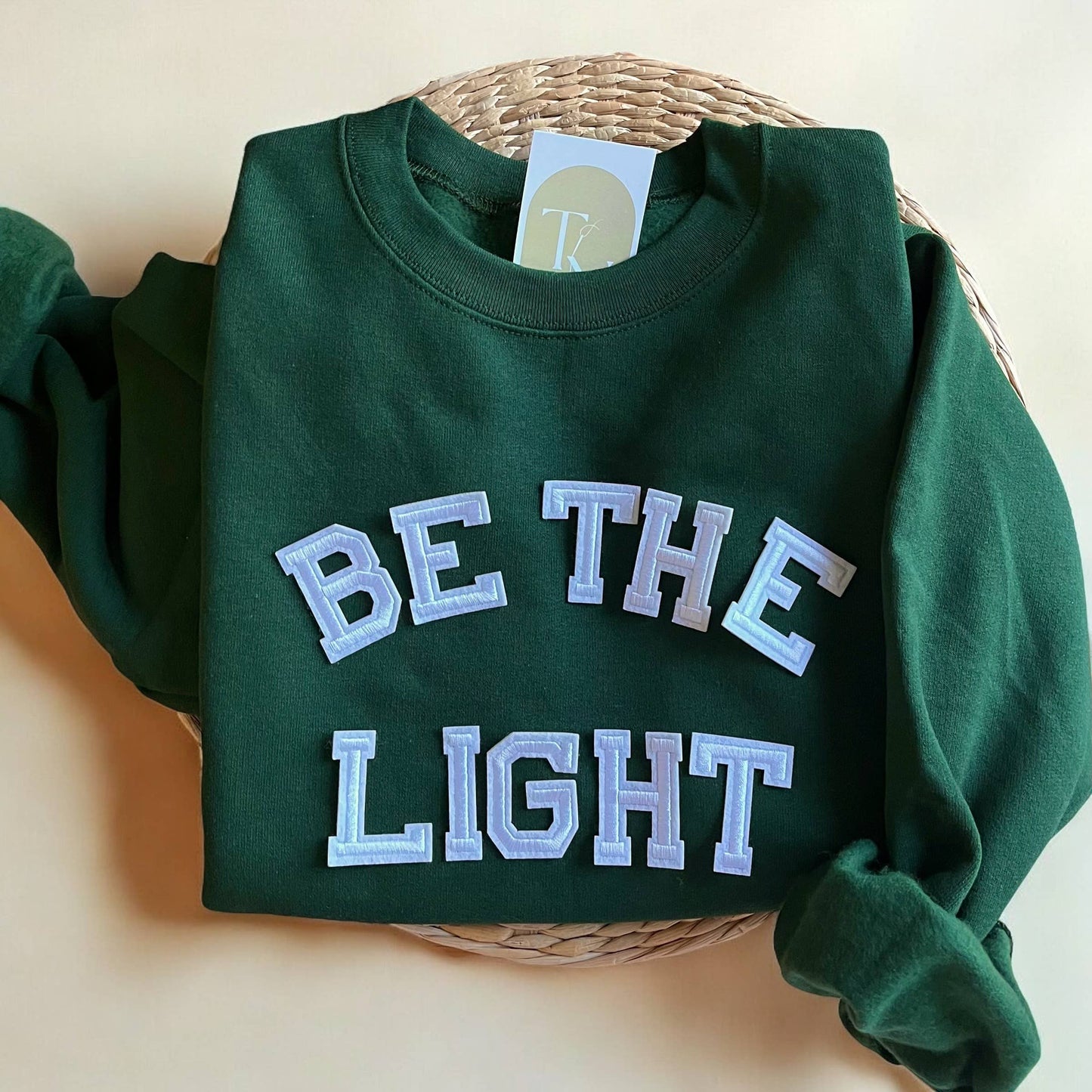 Be the Light Sweatshirt, Christmas Christian Sweaters