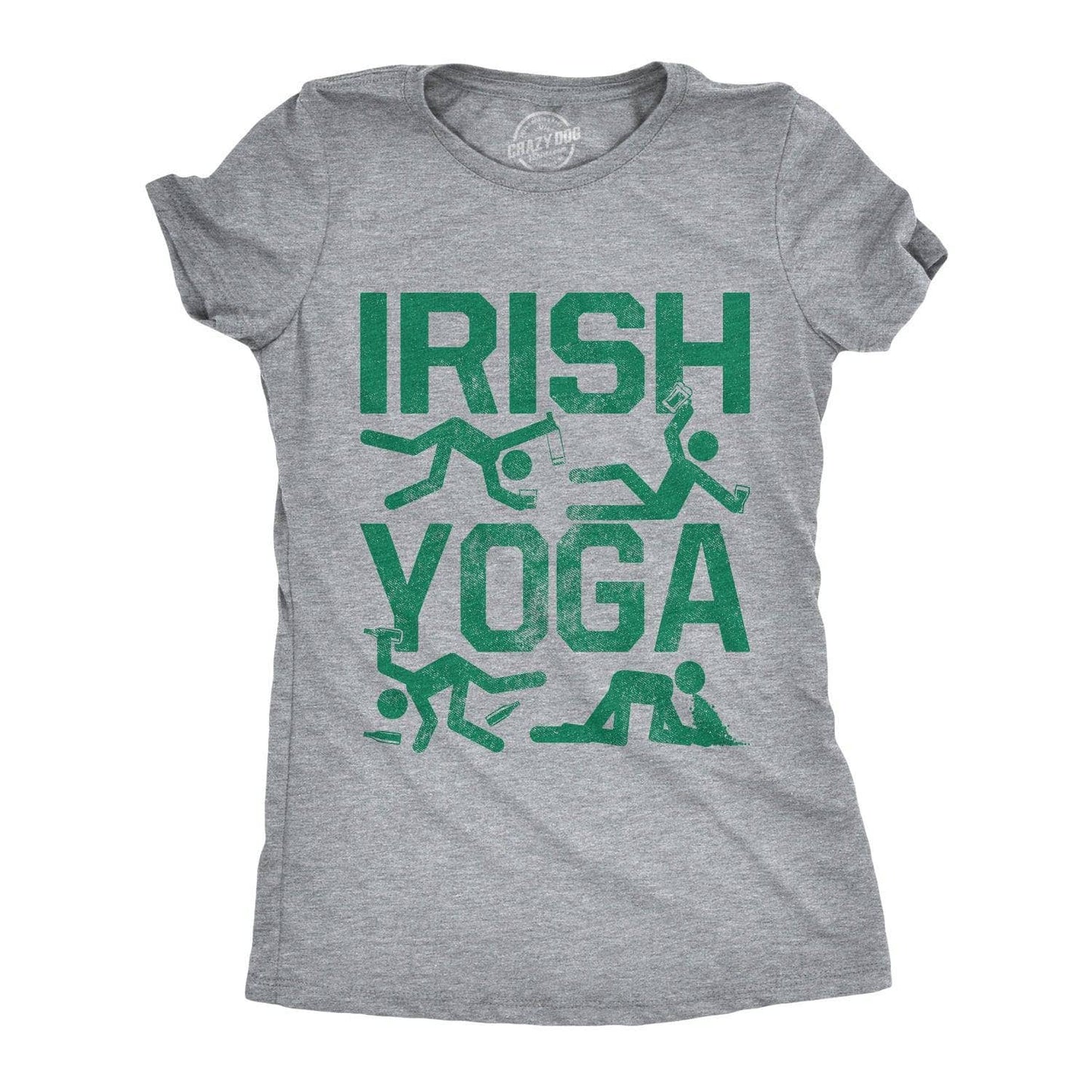 Irish Yoga Women's Tshirt Saint Patrick's Day Graphic Tee
