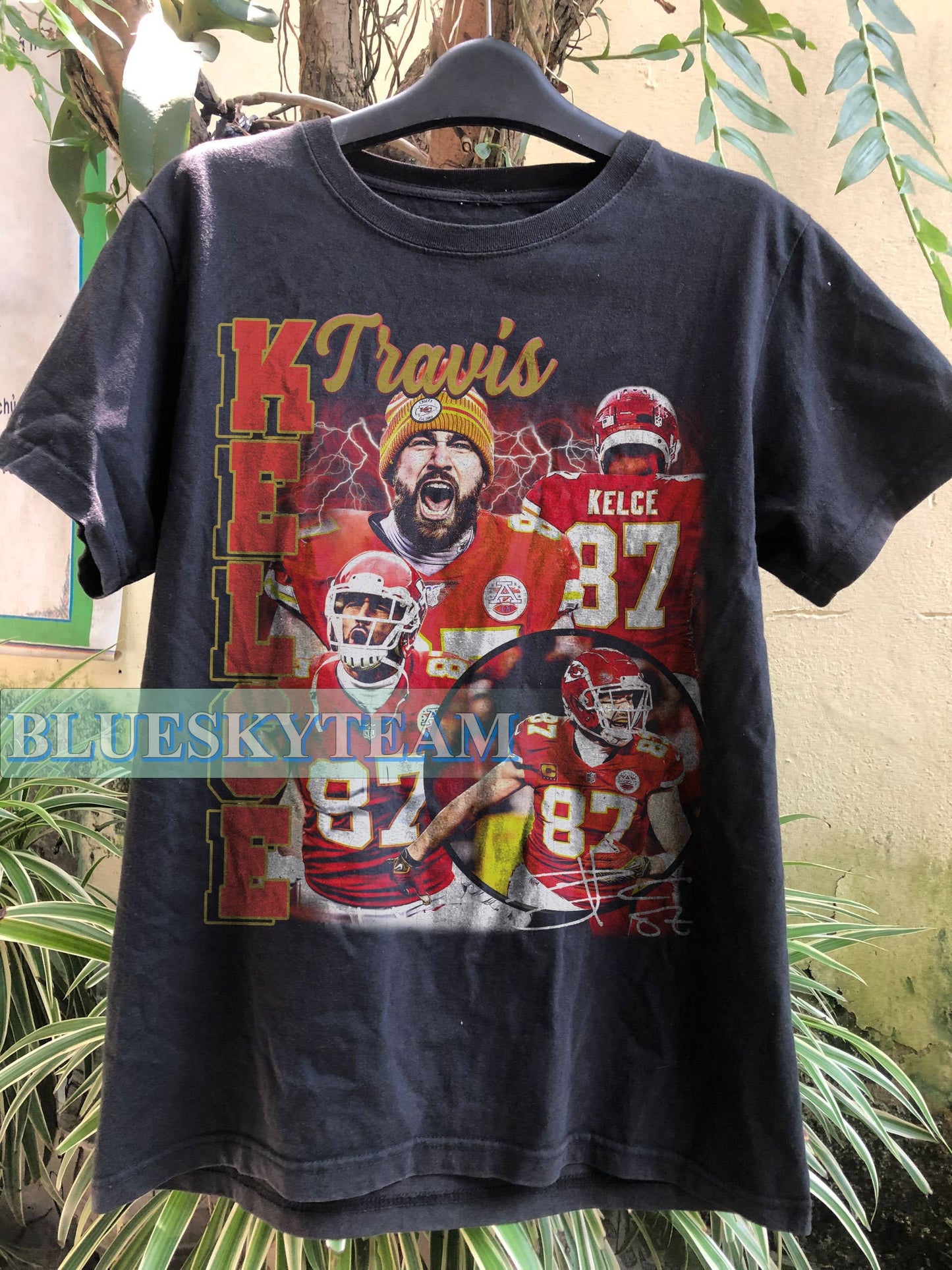 Travis Kelce Vintage 90s #87 Tee Retro Classic Unisex Gift