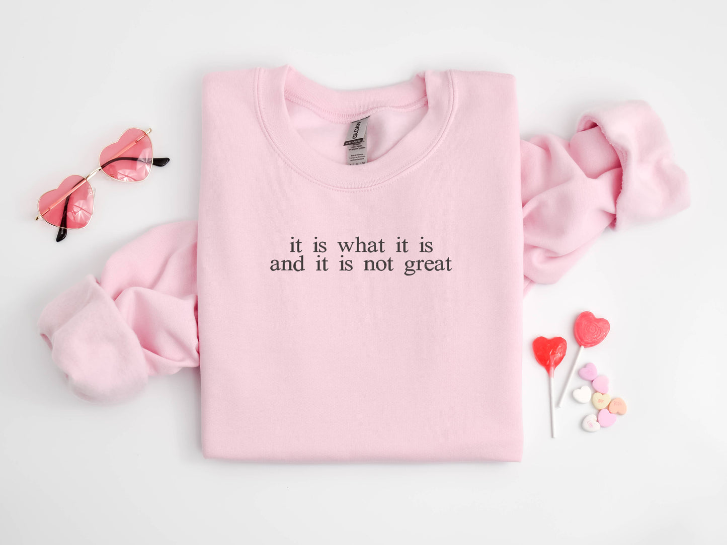 Custom Embroidered Sweatshirt, Choose Your Text, Merch