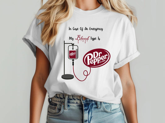 Dr. Pepper Shirt - My Blood Type Is Soda Sweatshirt Gift