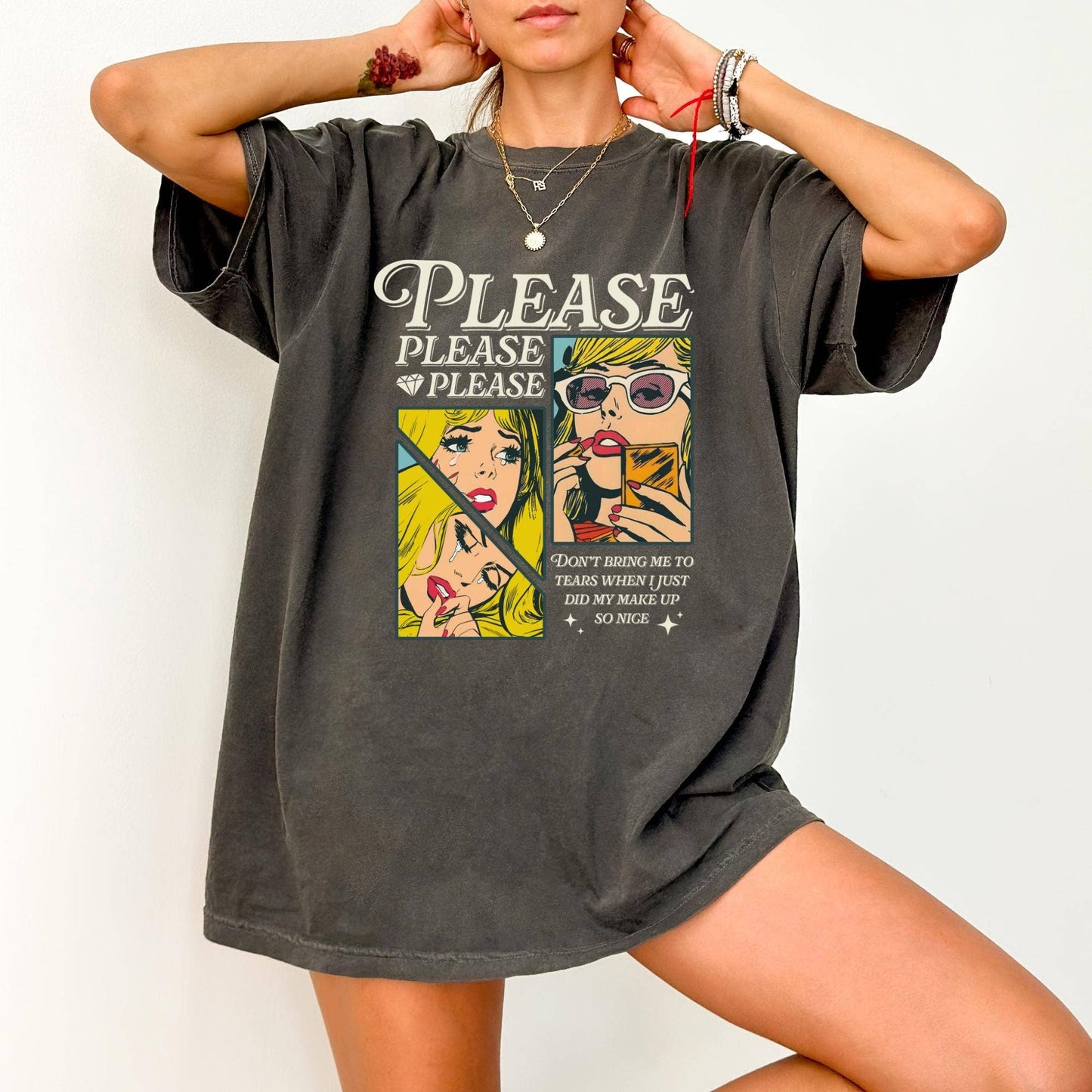 Please Please Please T-Shirt - Soft Girl Aesthetic Tee