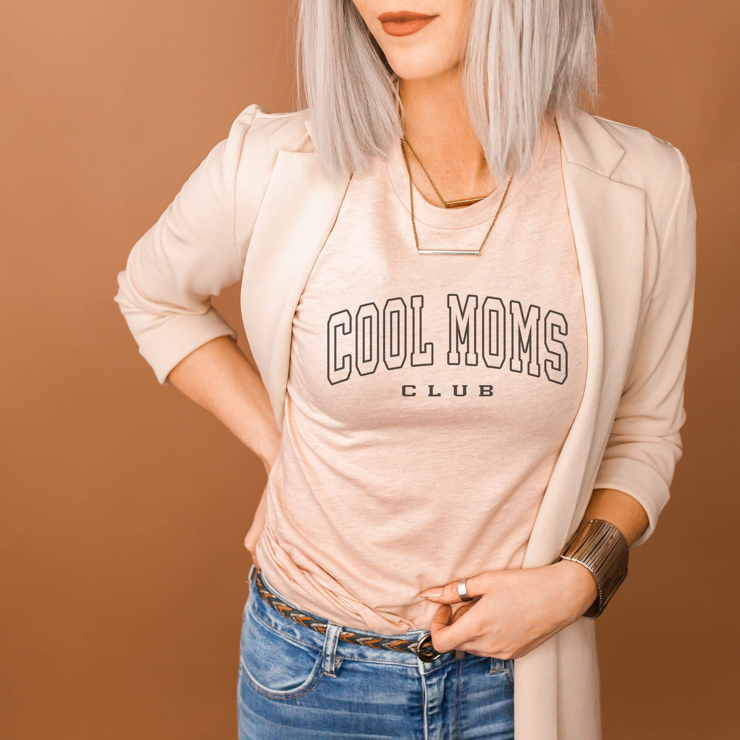 Cool Moms Club L Mom Tee
