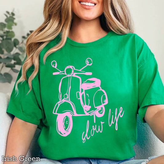 Slow Life  Coastal Women’S Graphic Tee | Gildan