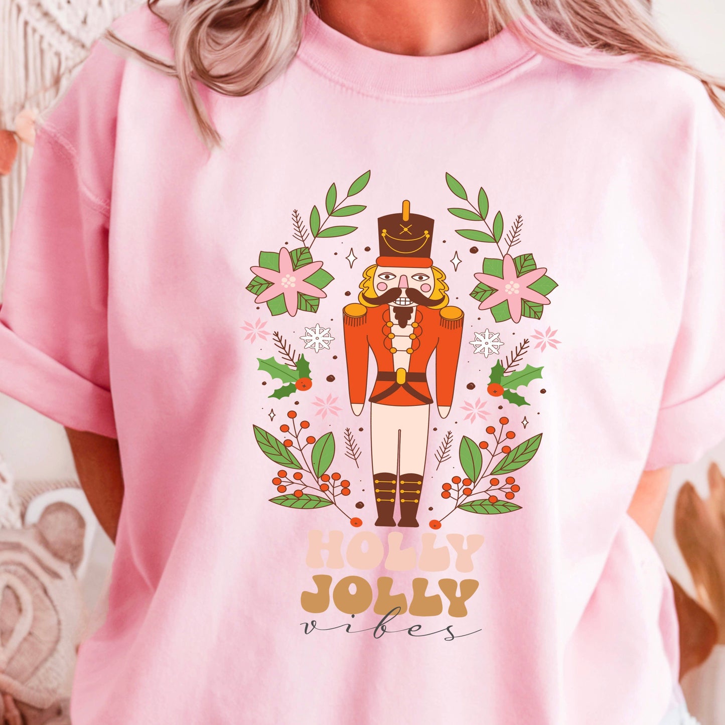 Holly Jolly Nutcracker Christmas 2025 Graphic Tee | Gildan