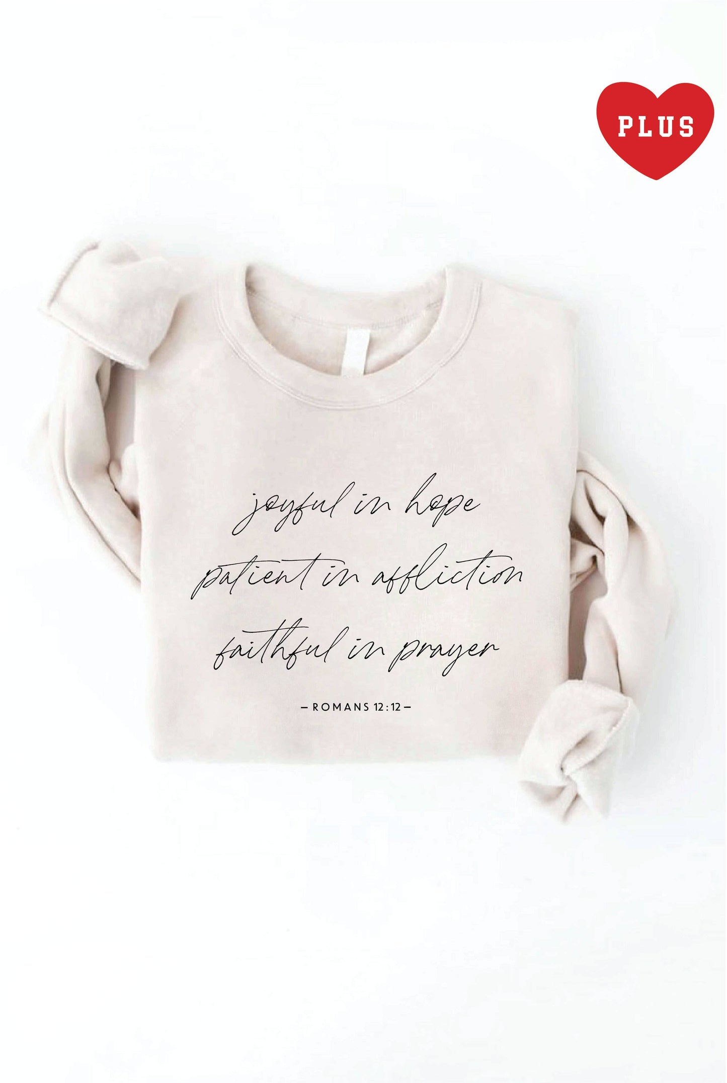Joyful in Hope Plus Graphic Sweatshirt