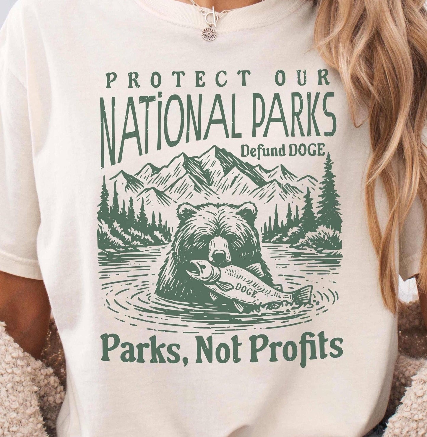 Subtle Anti-Trump & Anti-Elon Musk National Parks Tee
