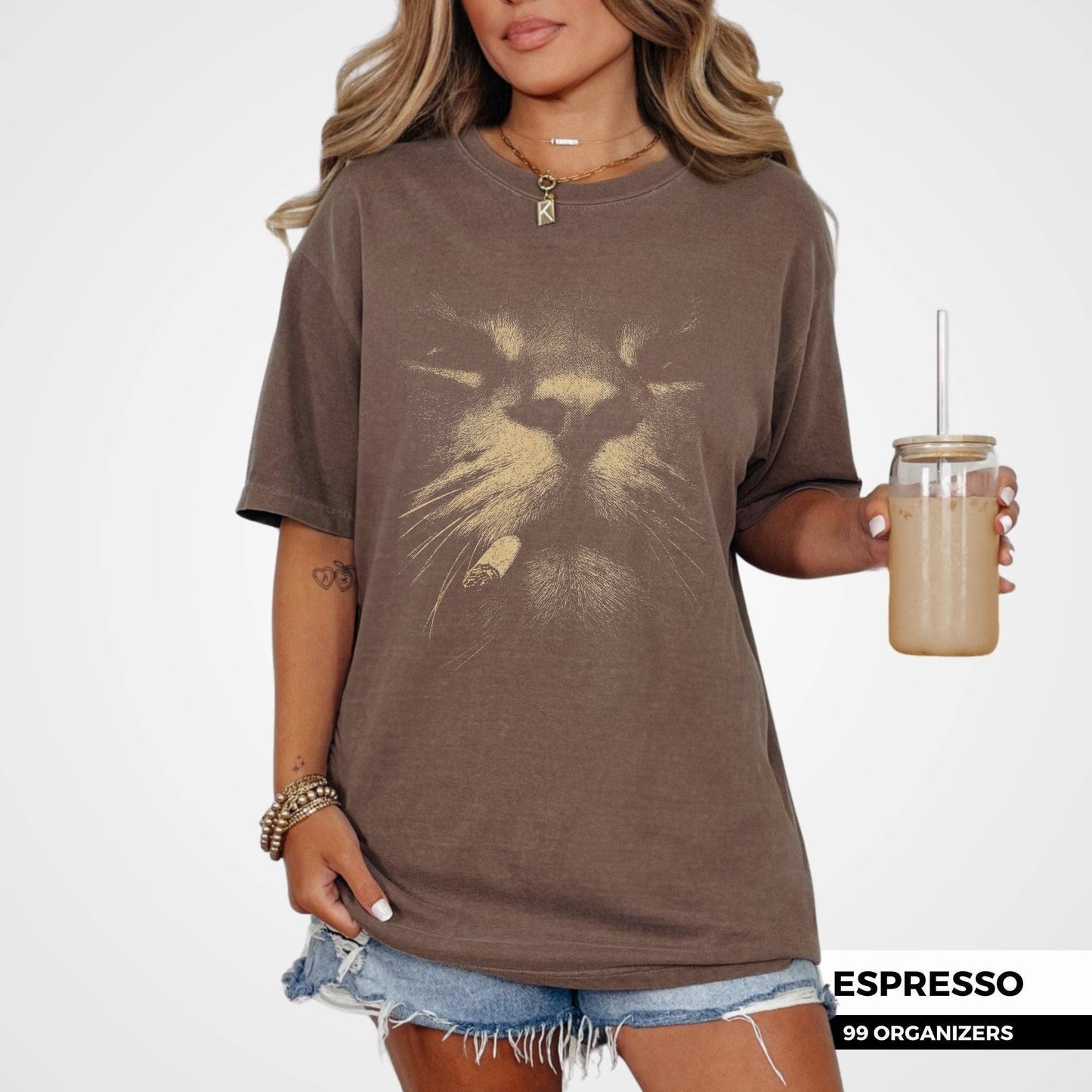 Vintage Y2K Grunge Cat Long Sleeve Tee