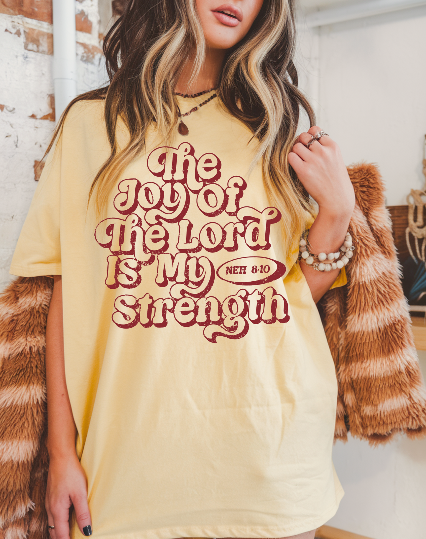 The Joy of the Lord Religious Comfort Colors Faith Tee