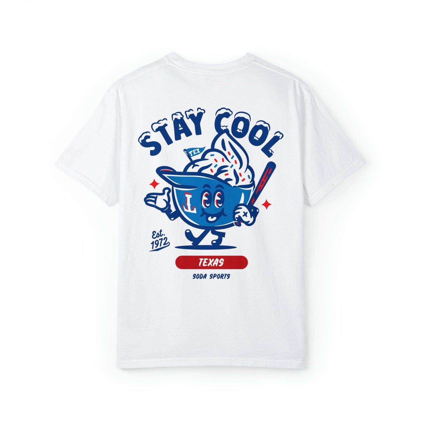 Texas Rangers Soft Serve Stay Cool Baseball Fan Tee