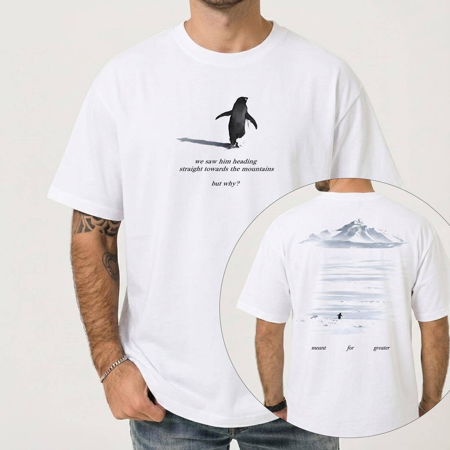 But Why Penguin Tee - Sad Nihilist Meme Shirt
