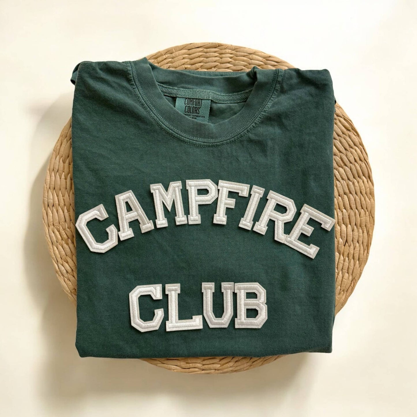 Campfire Club Comfort Colors Short Sleeve Shirt, Camping Tee
