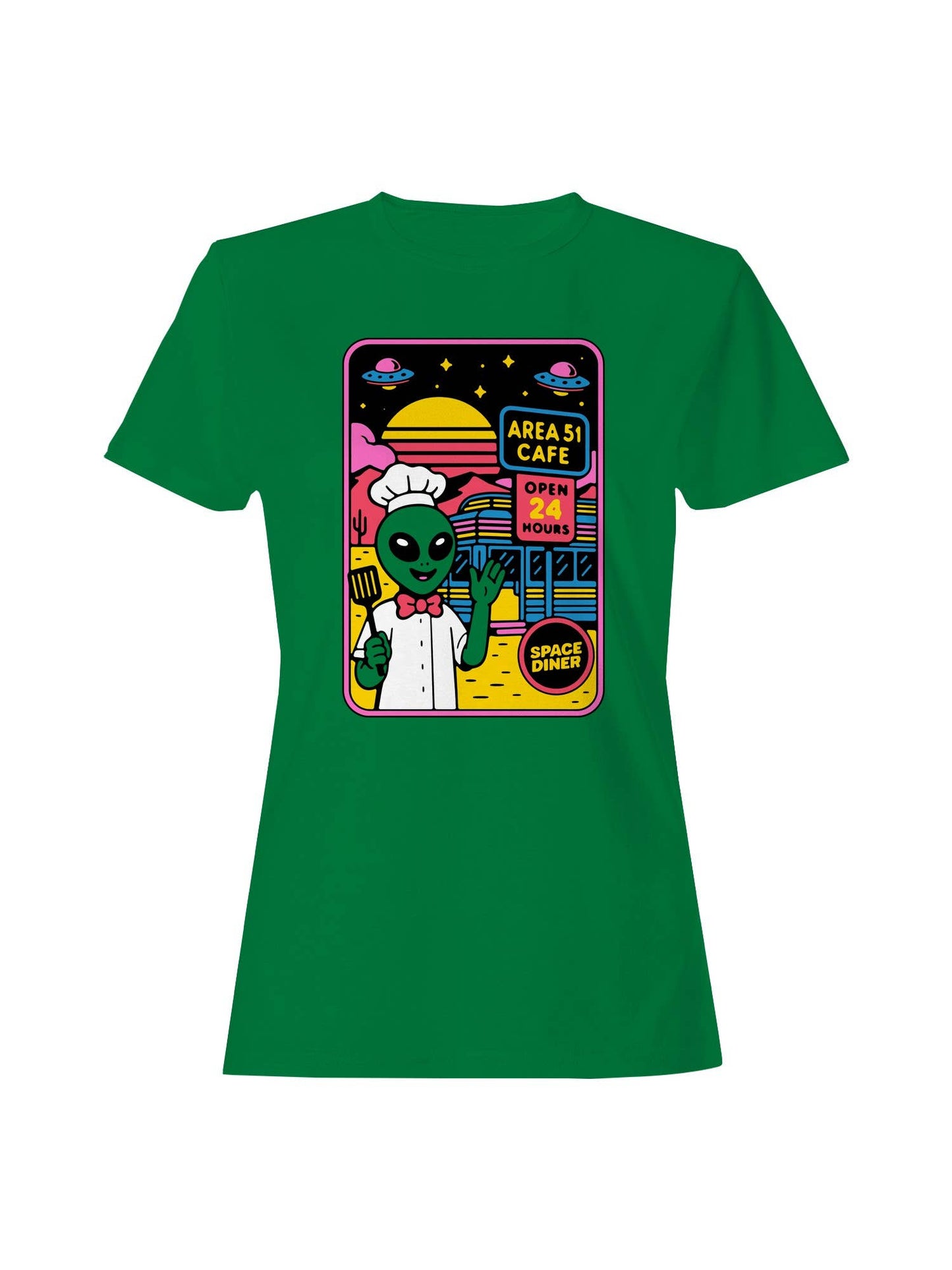 Alien Chef At Area 51 Cafe Women's T-Shirt