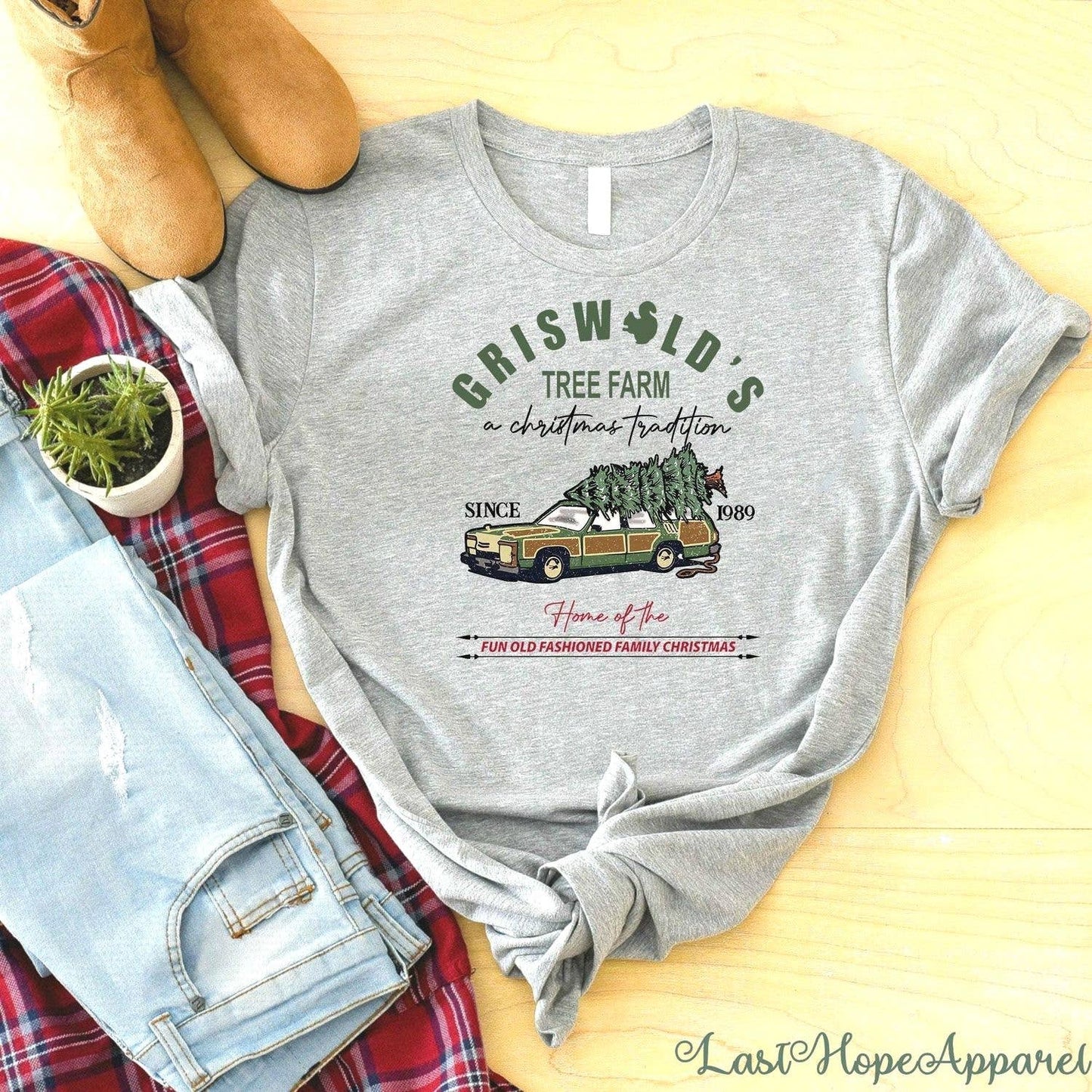 Griswolds Tree Farm 1989 Shirt Family Holiday Christmas Tee