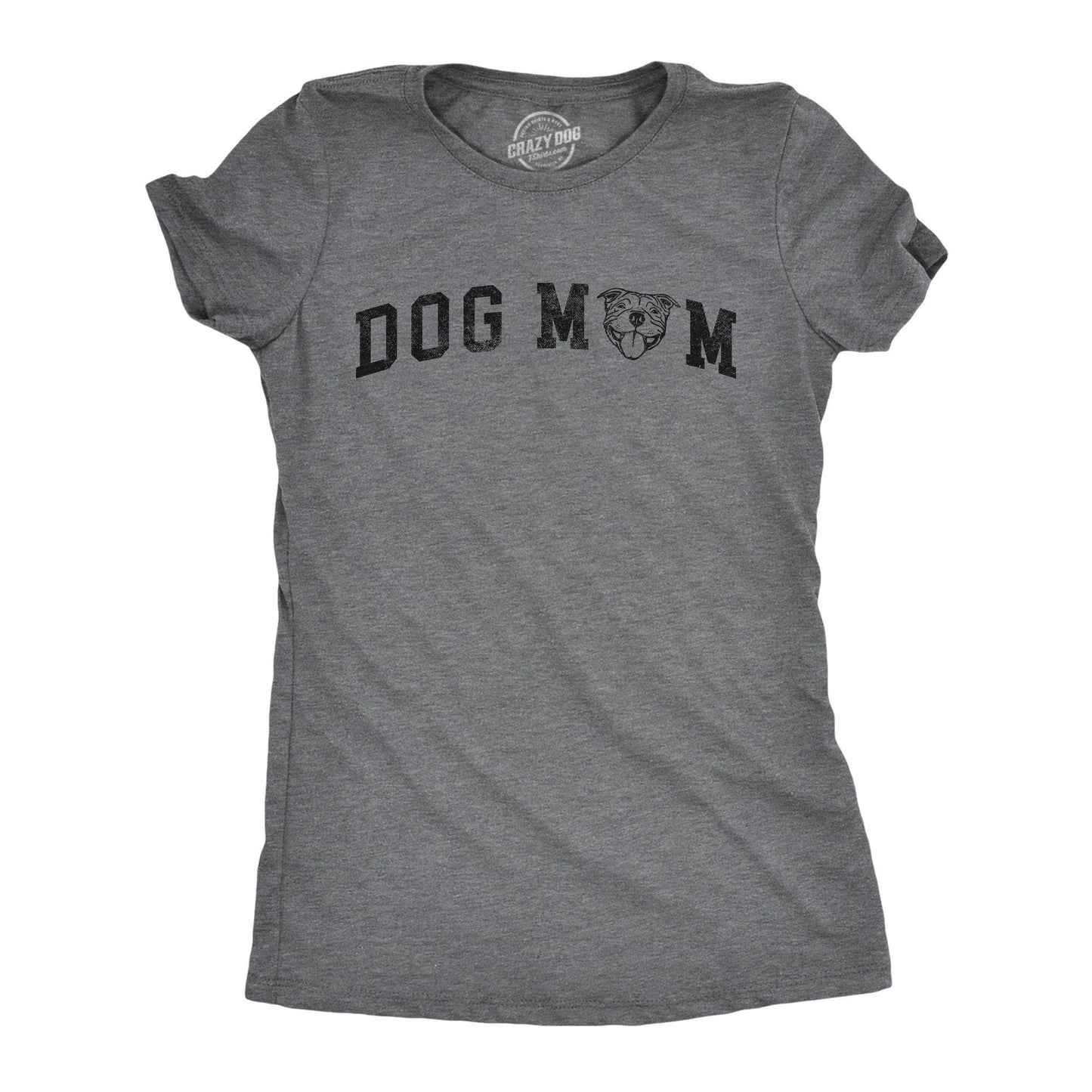 Dog Mom Pitbull Women's Tshirt Dog Graphic Tee Western Plus