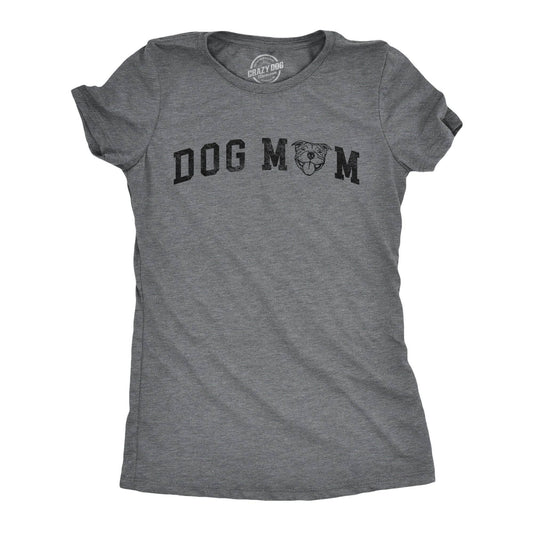 Dog Mom Pitbull Women's Tshirt Dog Graphic Tee Western Plus