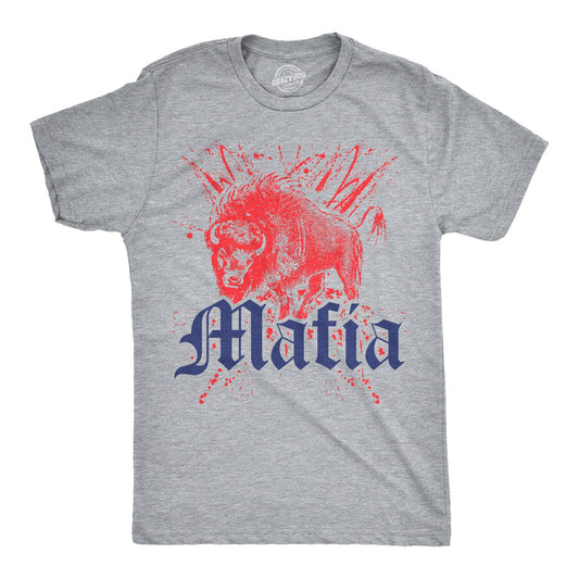 Buffalo Mafia Men's Tshirt Football Graphic Tee Western T