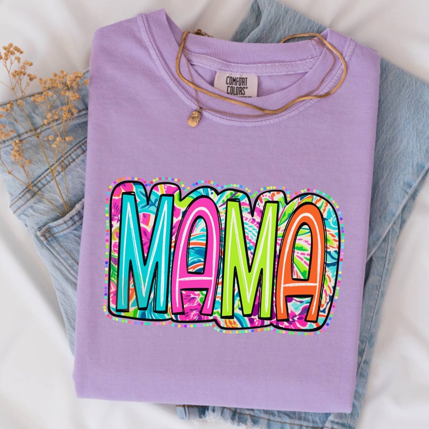 Tropical Mama Comfort Color Graphic Tee