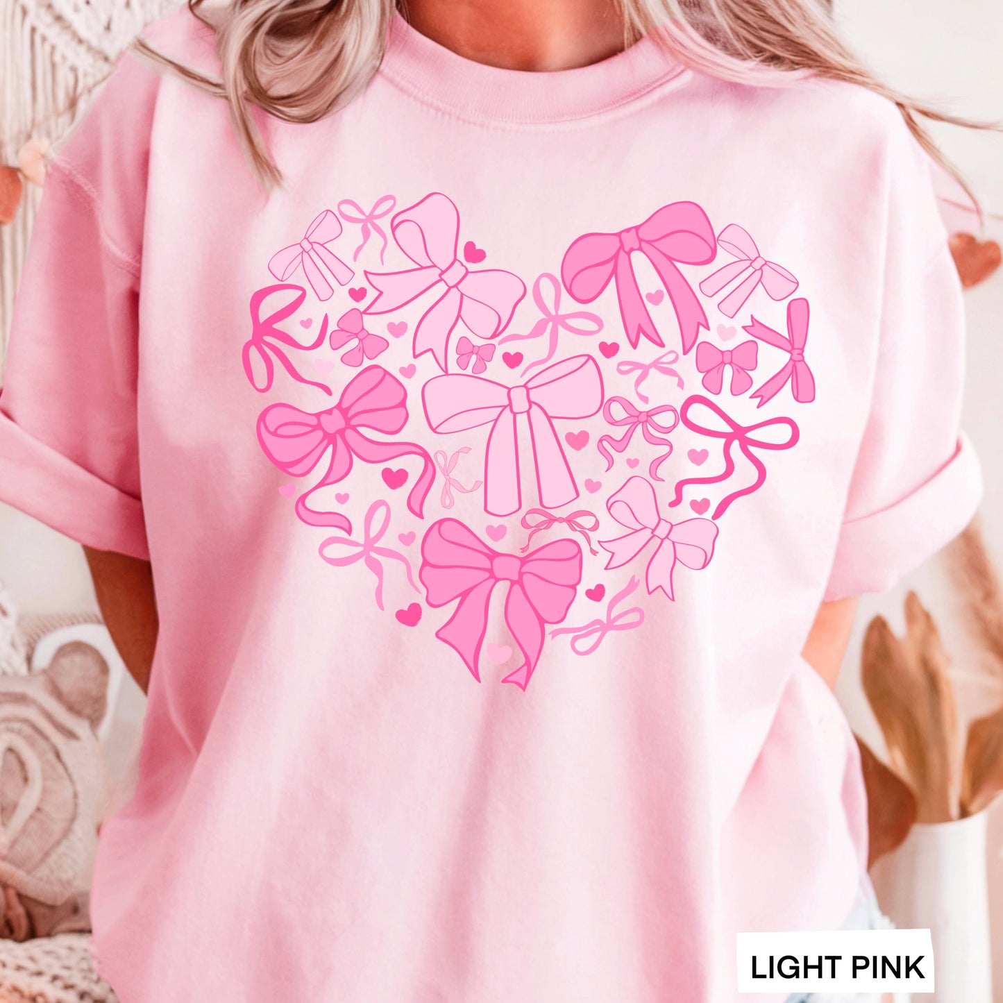 Heart of Coquette Bows Graphic Tee | Gildan