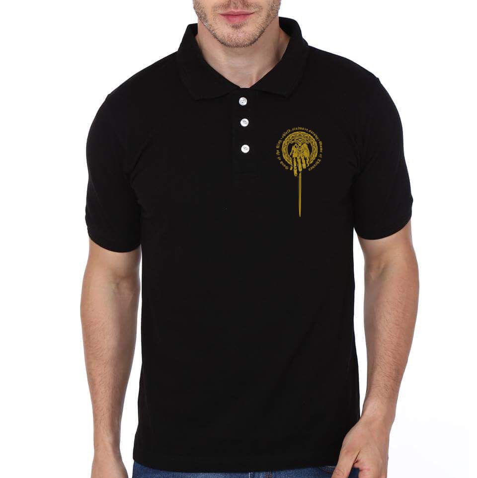 Hand Of The King Black Polo T-Shirt