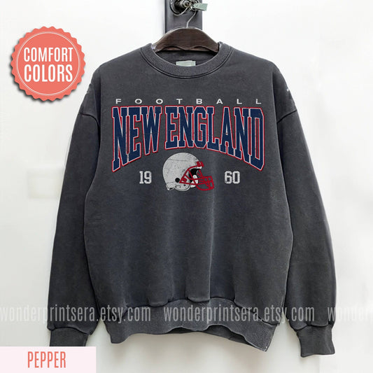 New England Football Vintage Style Patriots Sweatshirt