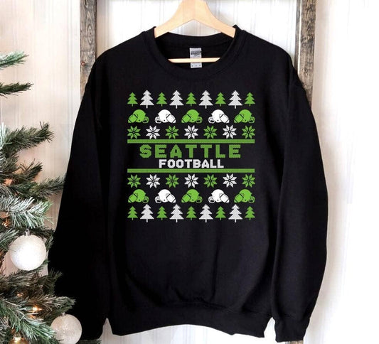 Seattle Football Christmas Unisex Retro Sweatshirt For Fans