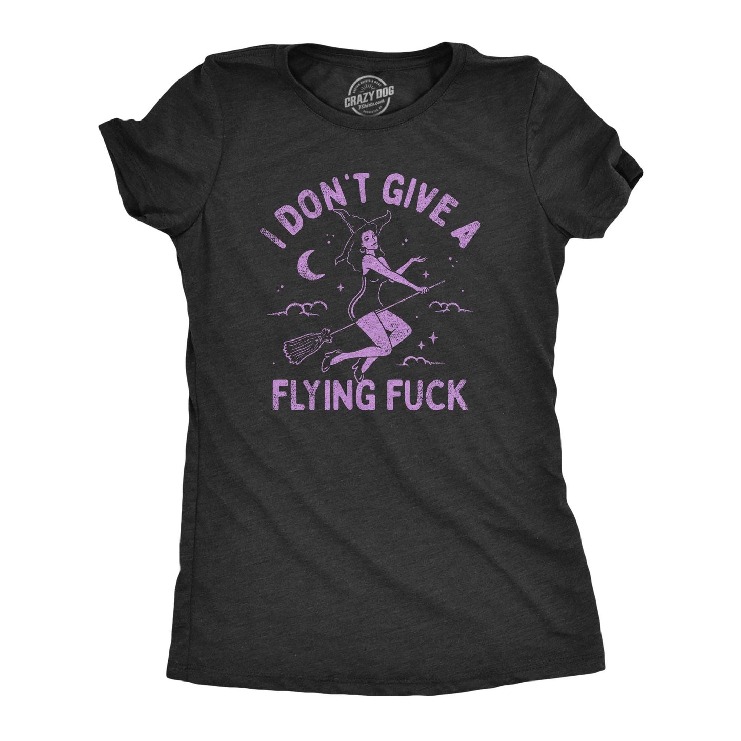 I Dont Give A Flying Fuck Women's Tshirt Halloween Graphic