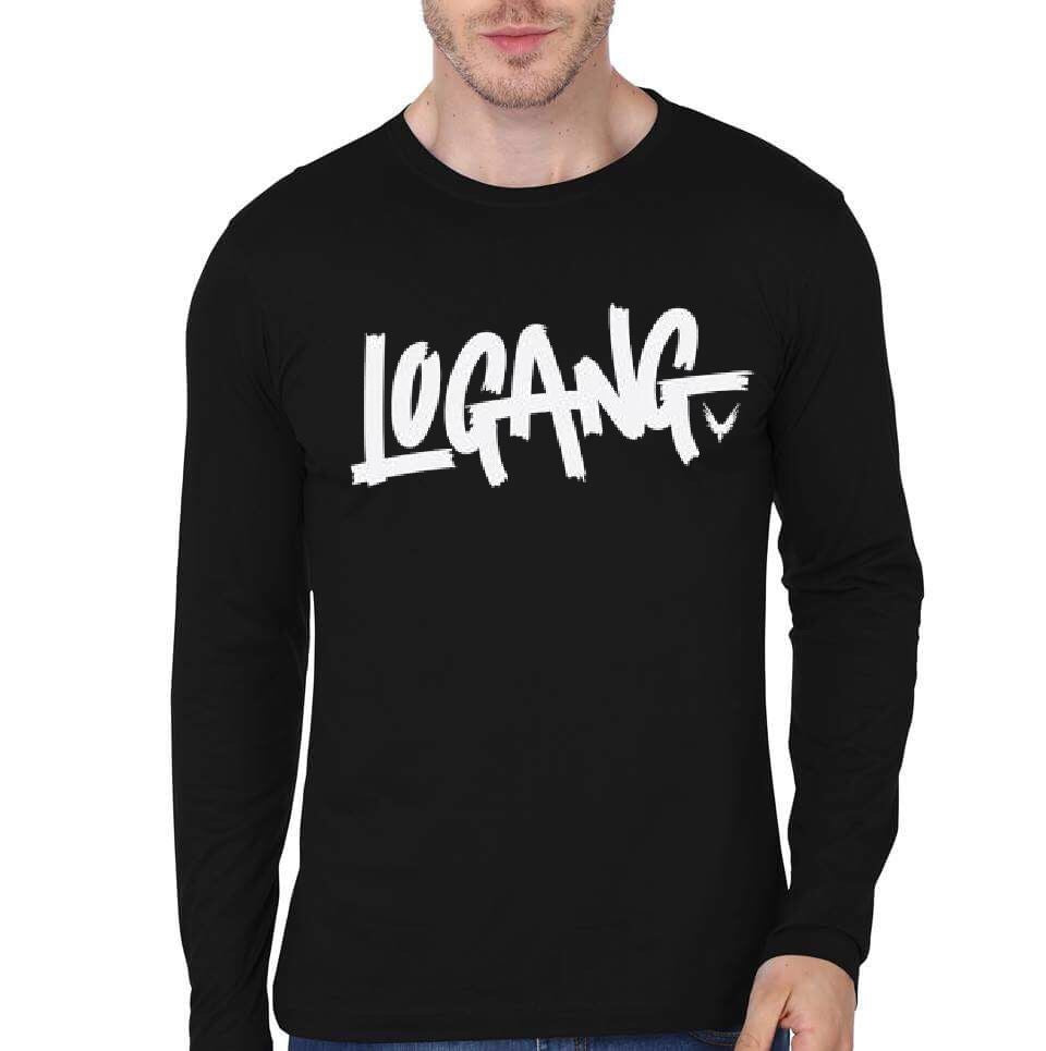 Logang Black Full Sleeve T-Shirt