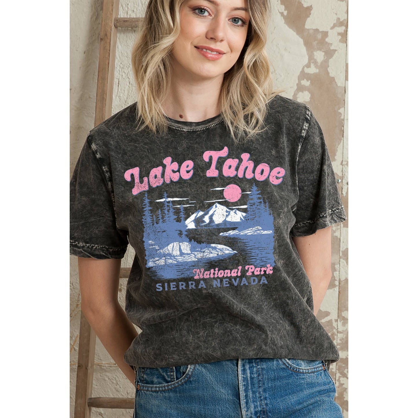 Lake Tahoe Mineral Washed T Shirt